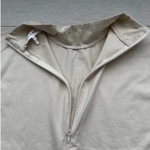 FRAME Mock Neck Top  Beige - Picture 7 of 7